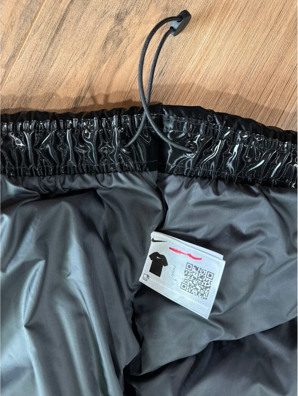 Nike Therma-FIT Women's Black Shine Puffer Hooded Jacket $230